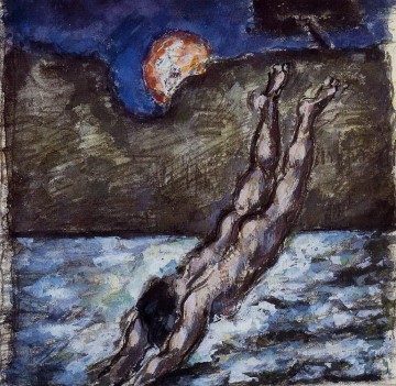 水に飛び込む女性 ポール・セザンヌ Oil Paintings